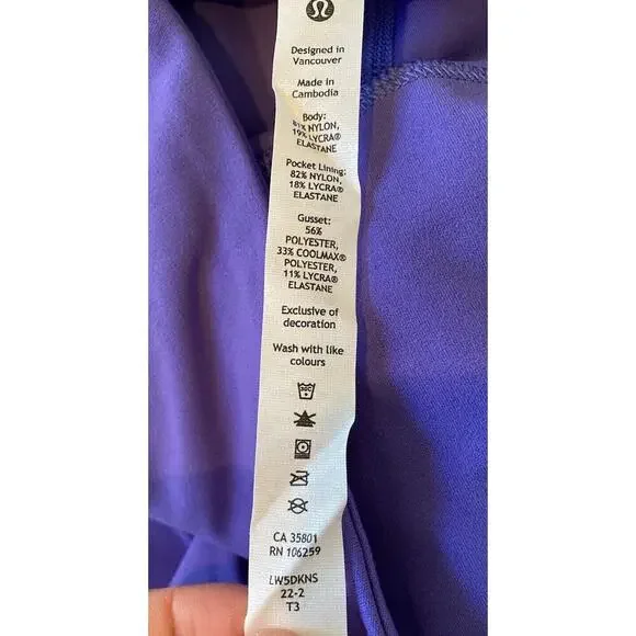 Lululemon High Rise Align Flare Leg Leggings Size 10 Women’s Purple - Picture 4 of 8